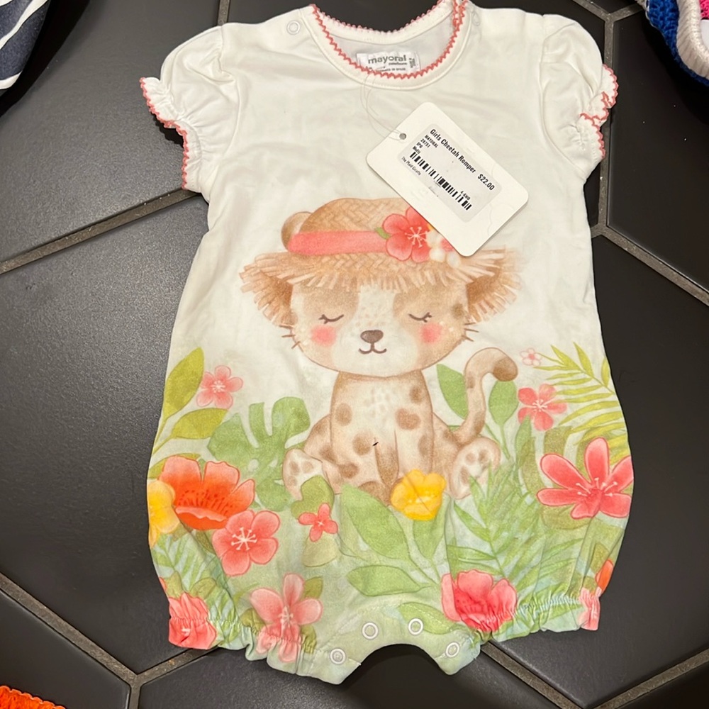 Mayoral 4-6 months onesie baby girl